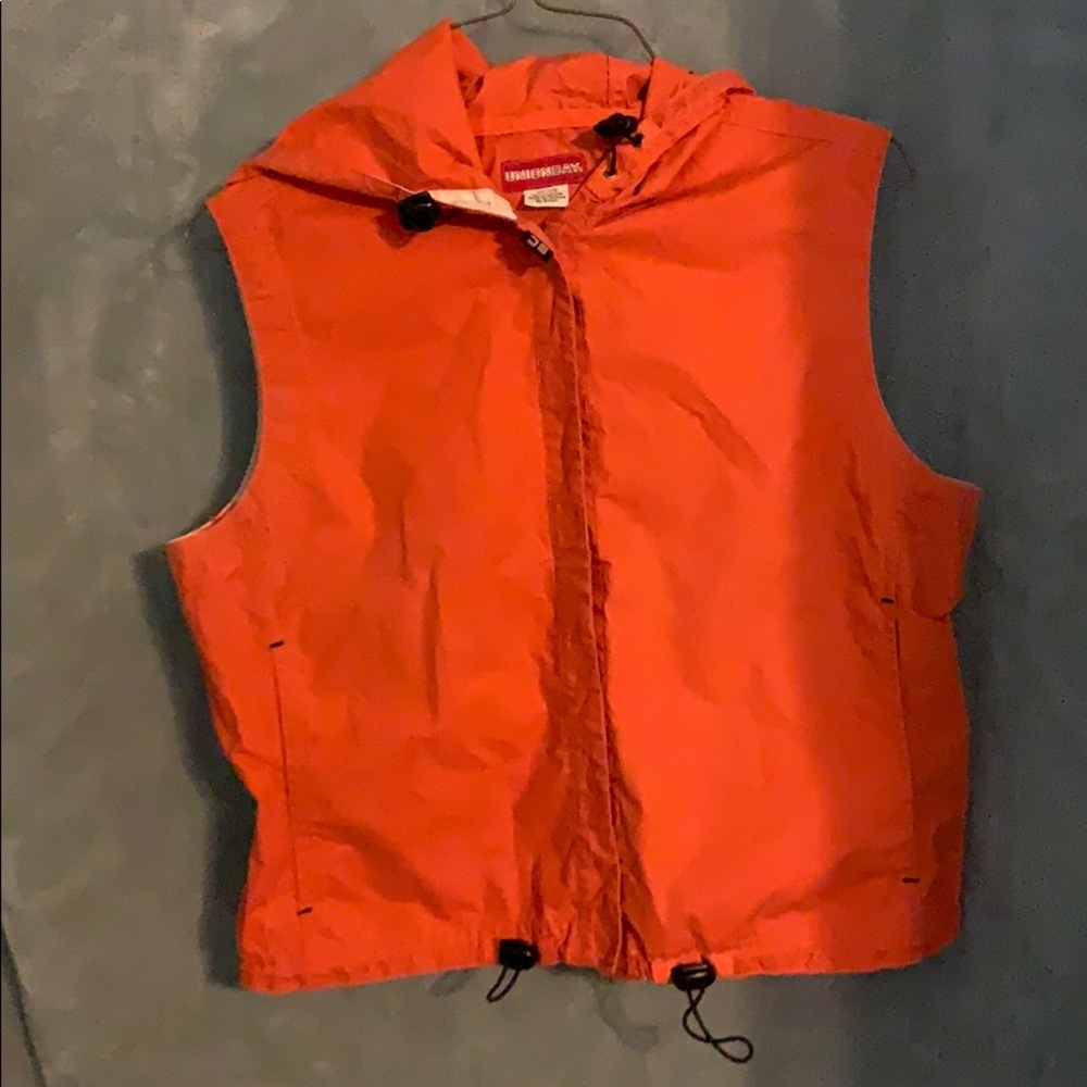 Unionbay orange vest with hood